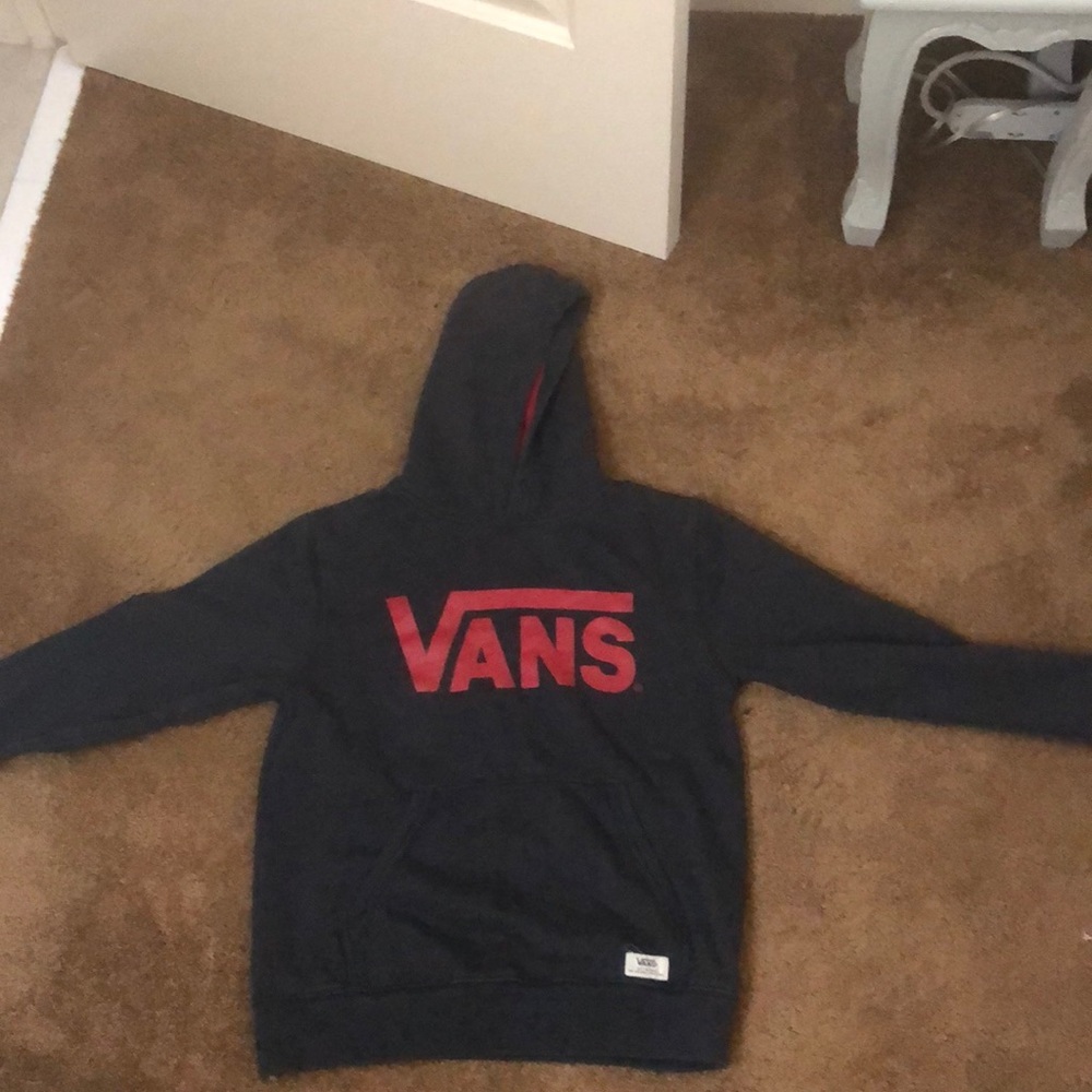 Grey vans hoodie size medium